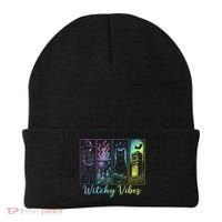 Witchy Vibes Halloween Spooky Season Beanie thumb 0