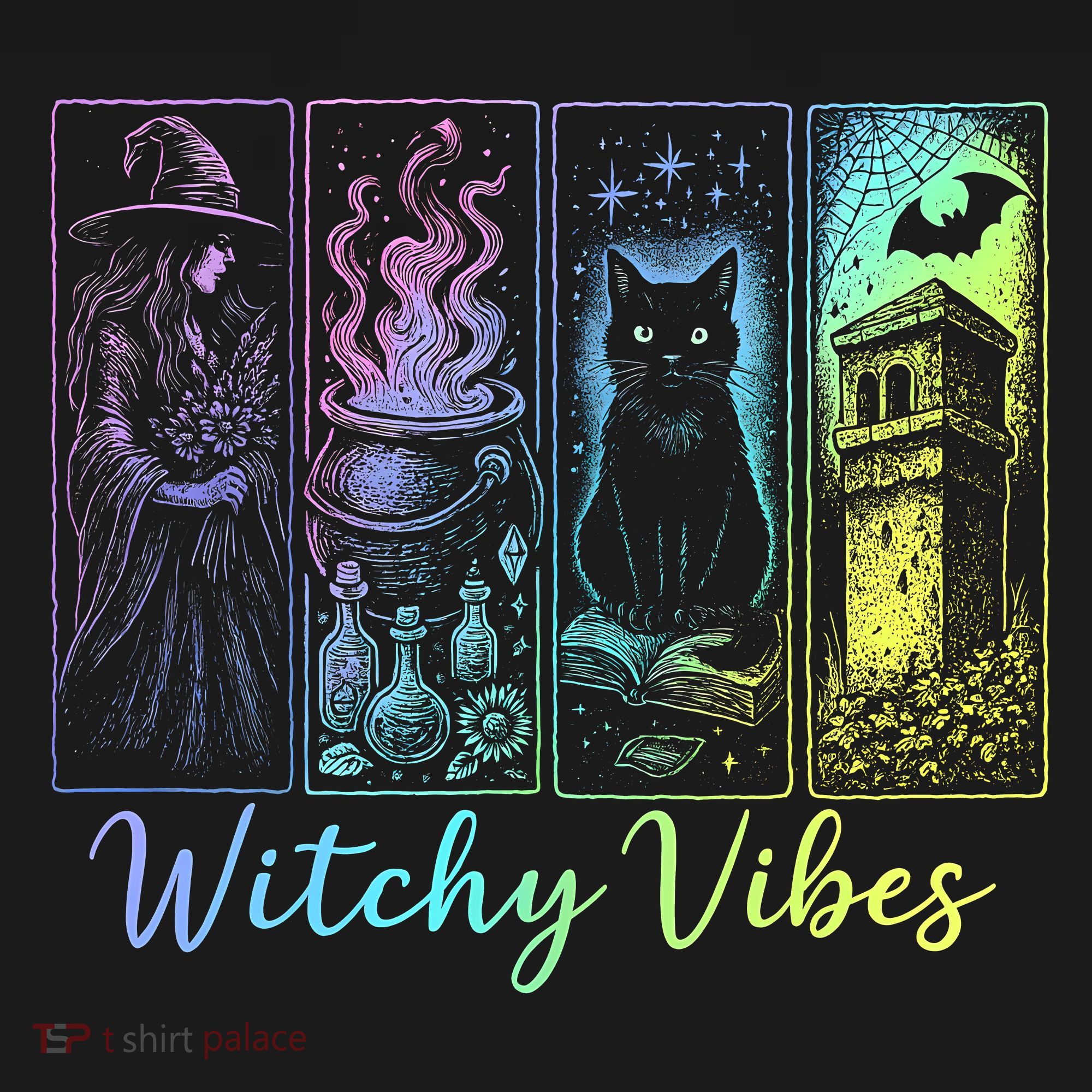 Witchy Vibes Halloween Spooky Season Women's Hoodie