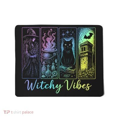 Witchy Vibes Halloween Spooky Season Mousepad