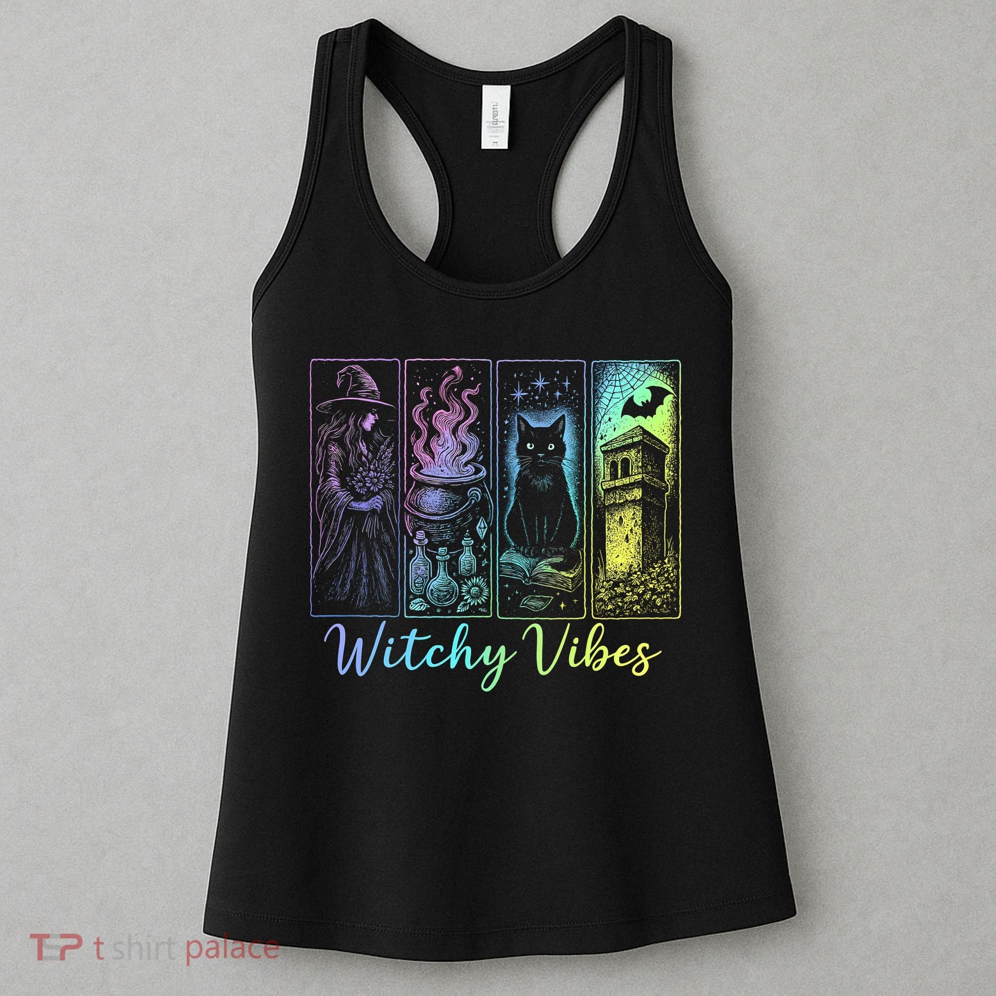 Witchy Vibes Halloween Spooky Season Women's Tank Top