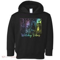 Witchy Vibes Halloween Spooky Season Toddler Hoodie thumb 0