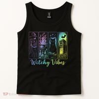 Witchy Vibes Halloween Spooky Season Tank Top thumb 2
