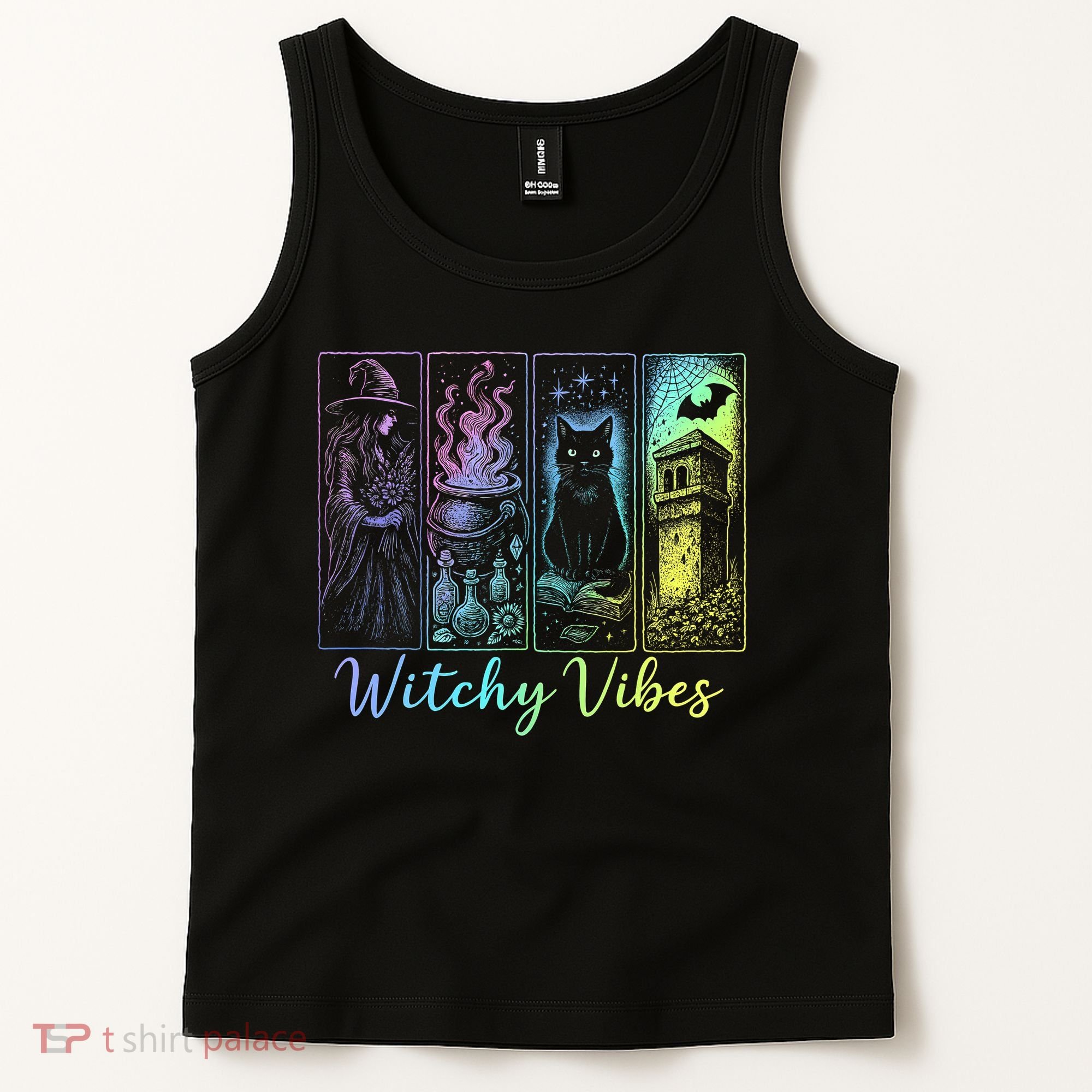 Witchy Vibes Halloween Spooky Season Tank Top