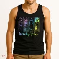 Witchy Vibes Halloween Spooky Season Tank Top thumb 3