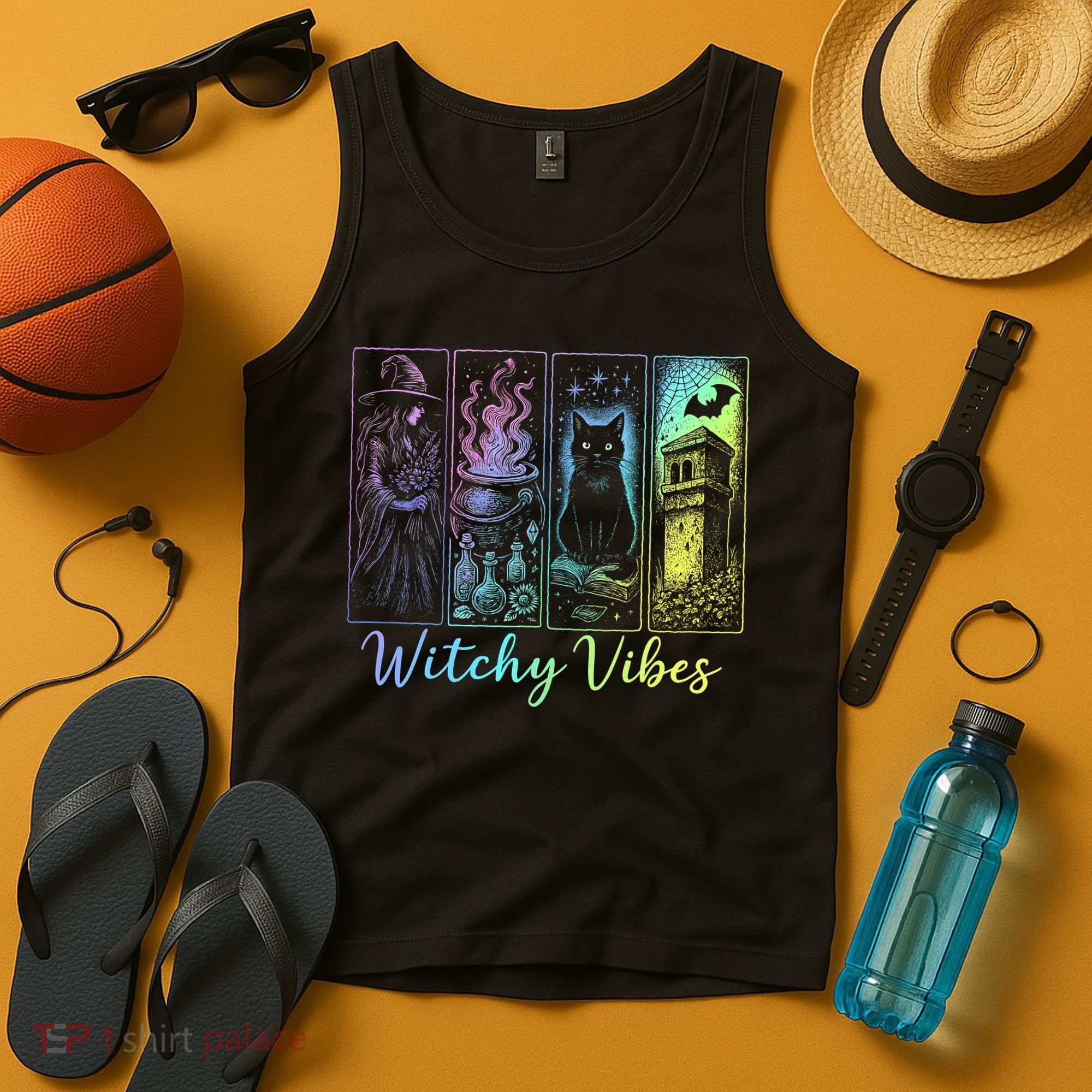 Witchy Vibes Halloween Spooky Season Tank Top