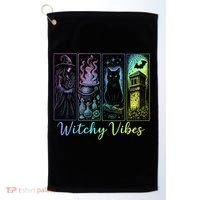Witchy Vibes Halloween Spooky Season Golf Towel thumb 0