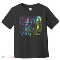 Witchy Vibes Halloween Spooky Season Toddler T-Shirt thumb 0