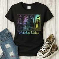 Witchy Vibes Halloween Spooky Season Women's T-Shirt thumb 3
