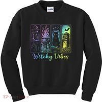 Witchy Vibes Halloween Spooky Season Kids Sweatshirt thumb 0