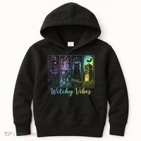 Witchy Vibes Halloween Spooky Season Kids Hoodie thumb 0