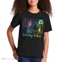 Witchy Vibes Halloween Spooky Season Kids T-Shirt thumb 2