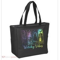 Witchy Vibes Halloween Spooky Season Tote Bag thumb 2