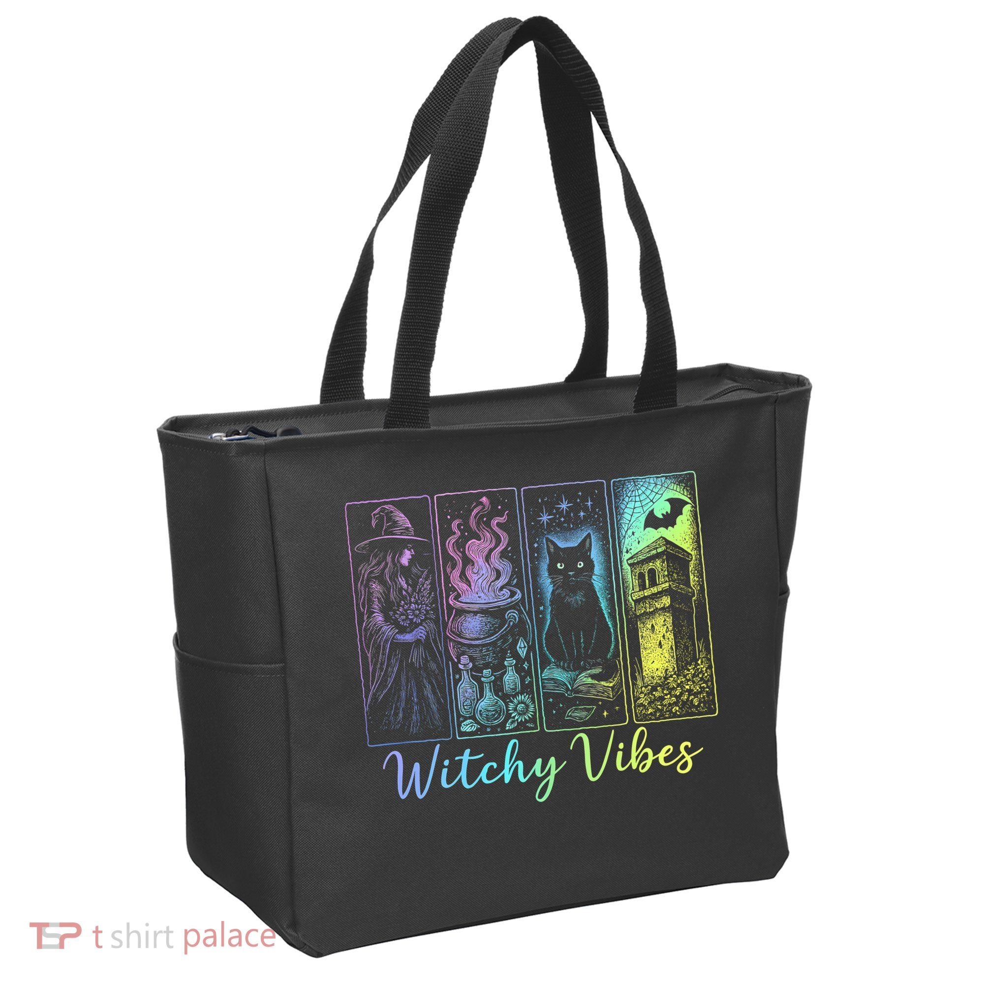 Witchy Vibes Halloween Spooky Season Tote Bag