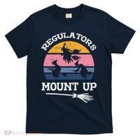 Wo Vintage Halloween Regulators Mount Up Witches Costume T-Shirt thumb 0