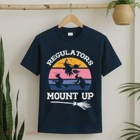Wo Vintage Halloween Regulators Mount Up Witches Costume T-Shirt thumb 2