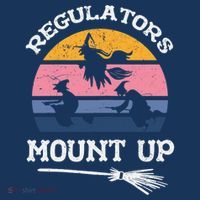 Wo Vintage Halloween Regulators Mount Up Witches Costume T-Shirt thumb 7