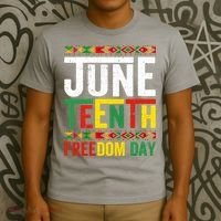 Womens Vintage Juneteenth Freedom Day June 19th Black History Month T-Shirt thumb 3