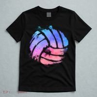 Watercolor Volleyball Lover Beach Volleyball Player Pullover Hoodie T-Shirt thumb 5