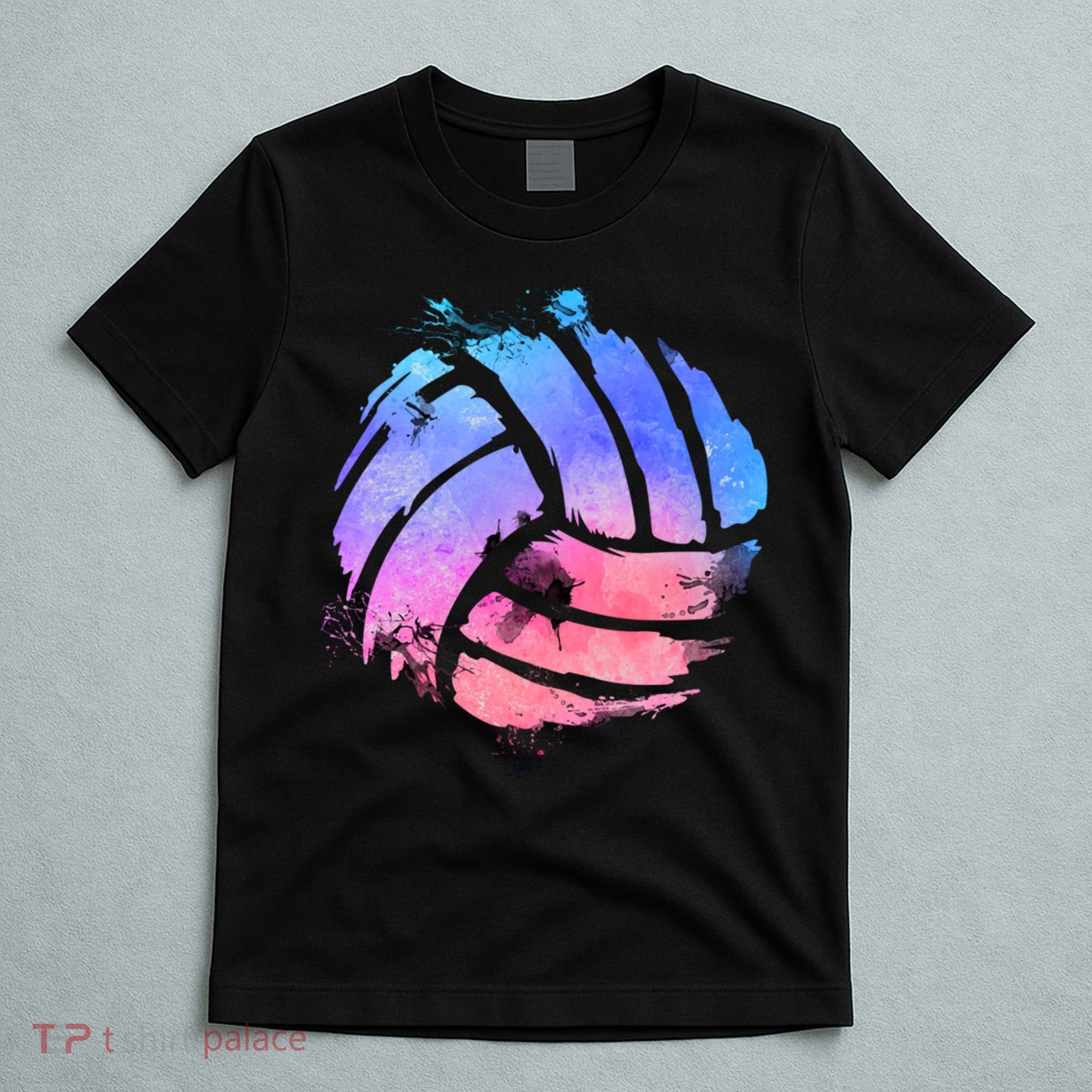 Watercolor Volleyball Lover Beach Volleyball Player Pullover Hoodie T-Shirt
