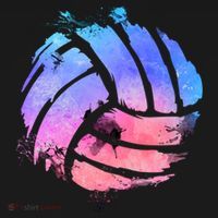 Watercolor Volleyball Lover Beach Volleyball Player Pullover Hoodie T-Shirt thumb 7