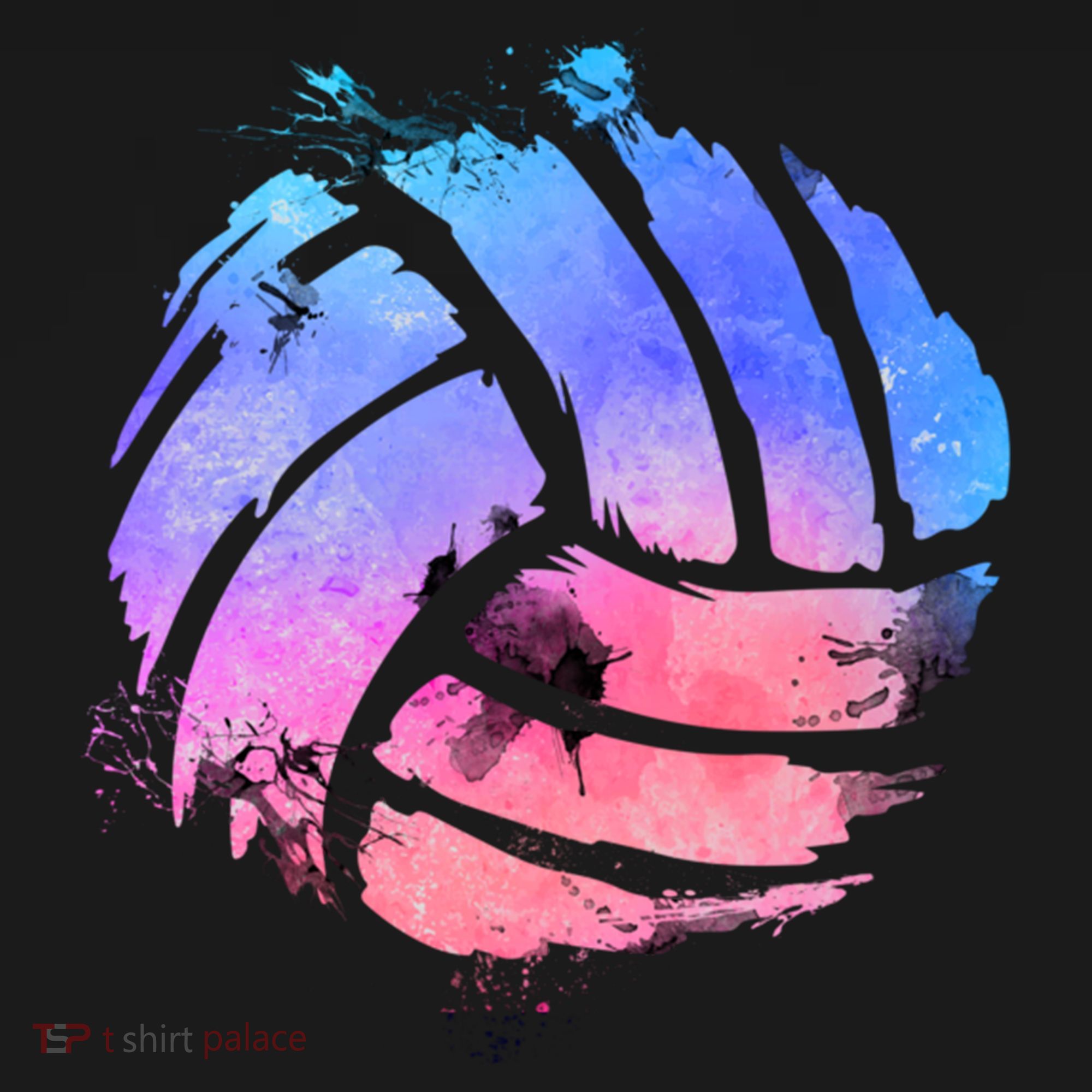 Watercolor Volleyball Lover Beach Volleyball Player Pullover Hoodie T-Shirt