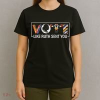 Women Vote Like Ruth Sent You Uterus Feminist T-Shirt thumb 4