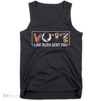 Women Vote Like Ruth Sent You Uterus Feminist Tank Top thumb 0