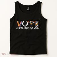 Women Vote Like Ruth Sent You Uterus Feminist Tank Top thumb 2