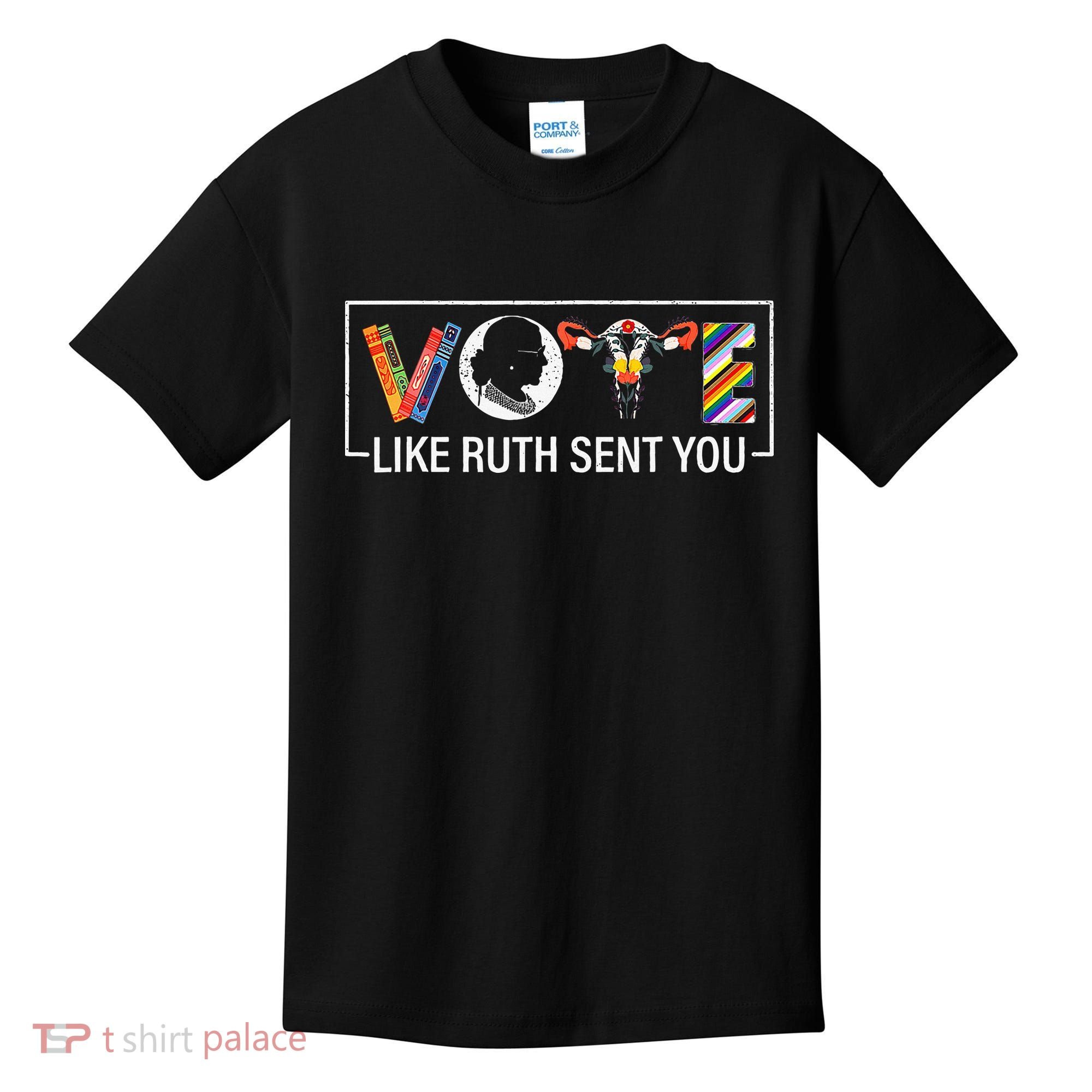 Women Vote Like Ruth Sent You Uterus Feminist Kids T-Shirt