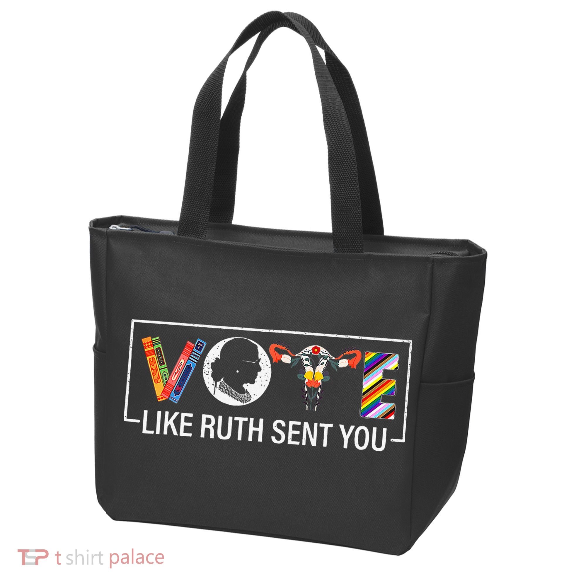 Women Vote Like Ruth Sent You Uterus Feminist Tote Bag