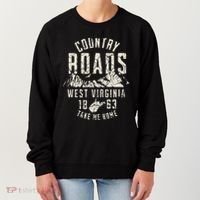 West Virginia Map Home Country Roads Women's Sweatshirt thumb 0