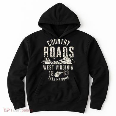 West Virginia Map Home Country Roads Hoodie