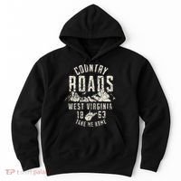 West Virginia Map Home Country Roads Hoodie thumb 0