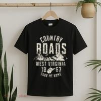 West Virginia Map Home Country Roads T-Shirt thumb 2