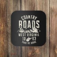 West Virginia Map Home Country Roads Coaster thumb 0