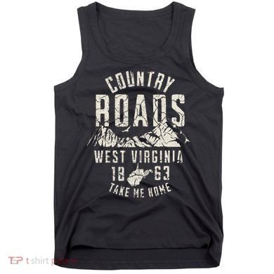 West Virginia Map Home Country Roads Tank Top