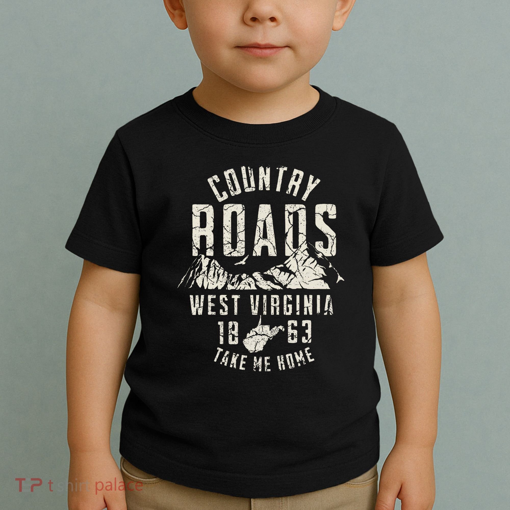 West Virginia Map Home Country Roads Toddler T-Shirt