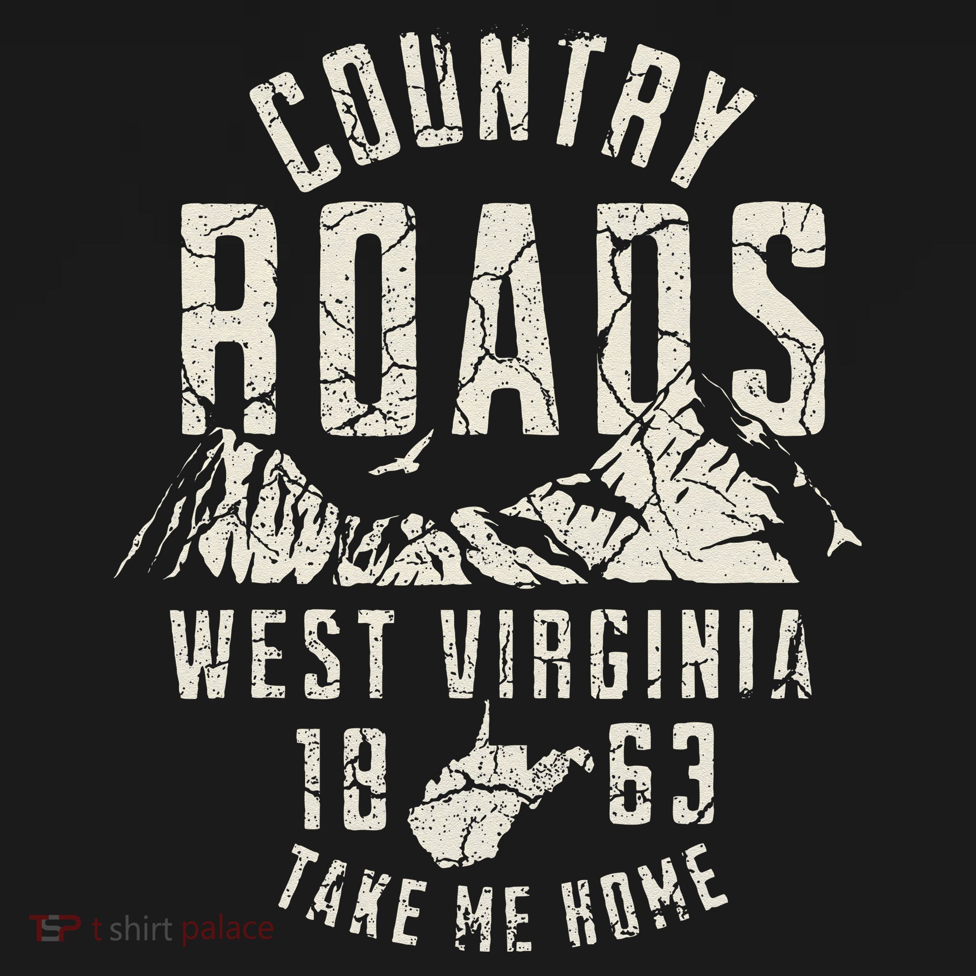 West Virginia Map Home Country Roads Toddler T-Shirt