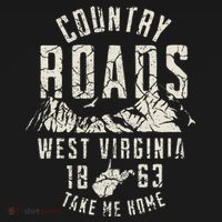 West Virginia Map Home Country Roads Women's T-Shirt thumb 6