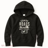 West Virginia Map Home Country Roads Kids Hoodie thumb 0