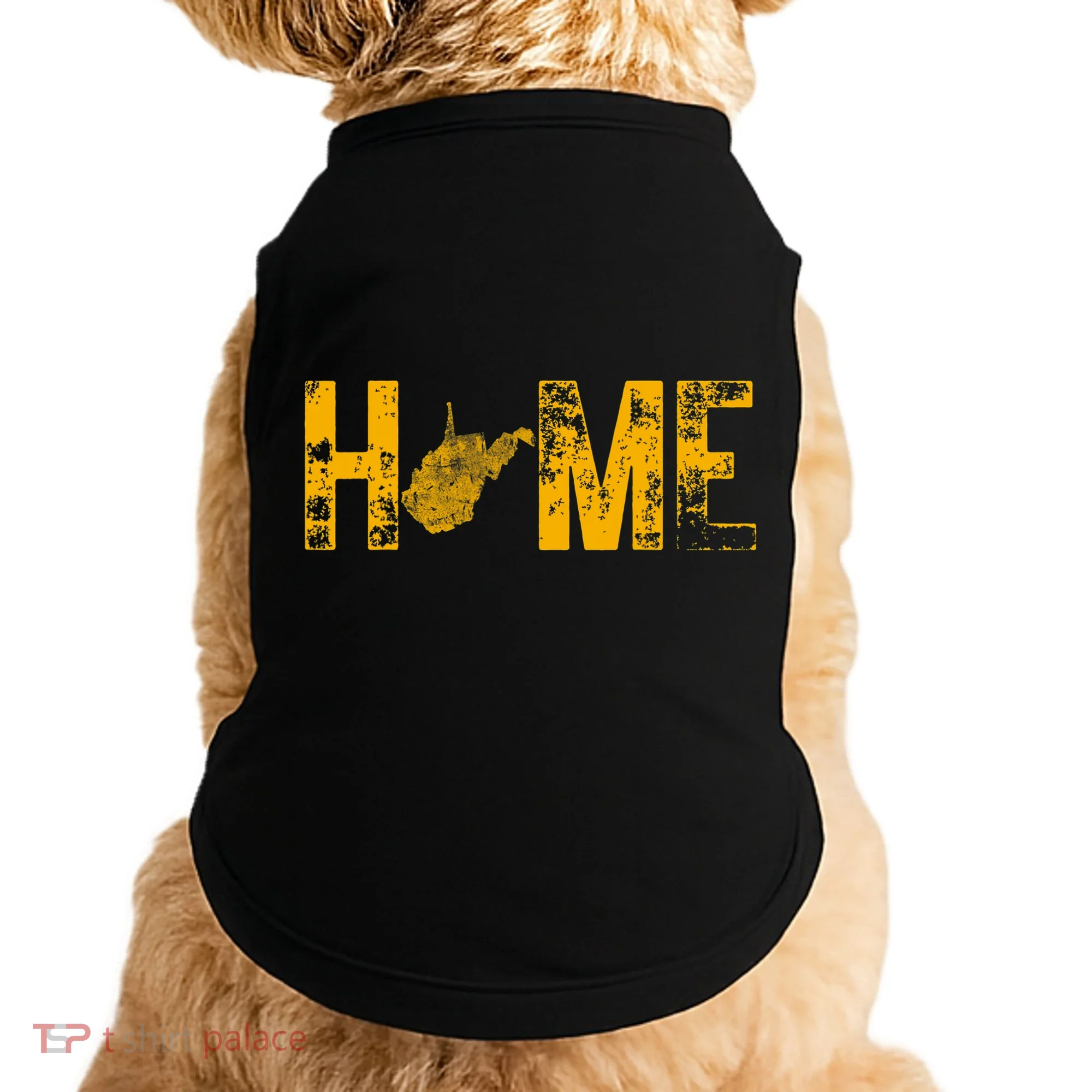 West Virginia Map Home WV Vintage Doggie Tank