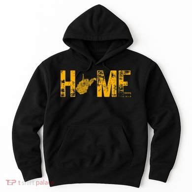 West Virginia Map Home WV Vintage Hoodie
