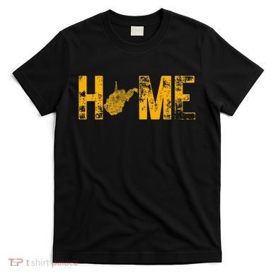 West Virginia Map Home WV Vintage T-Shirt