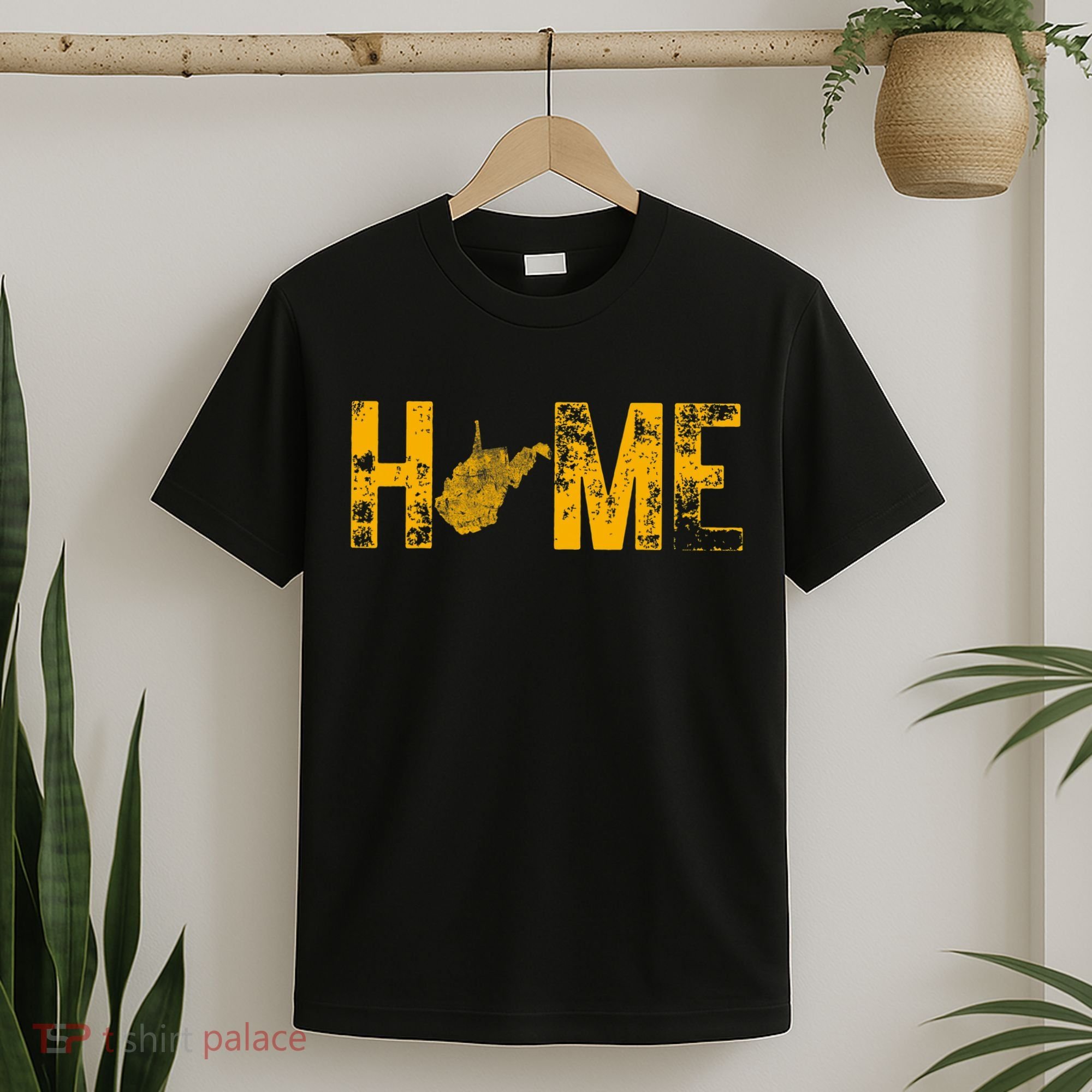 West Virginia Map Home WV Vintage T-Shirt