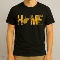 West Virginia Map Home WV Vintage T-Shirt thumb 3