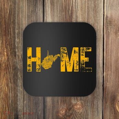 West Virginia Map Home WV Vintage Coaster