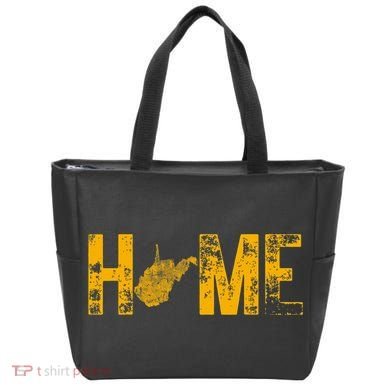 West Virginia Map Home WV Vintage Tote Bag