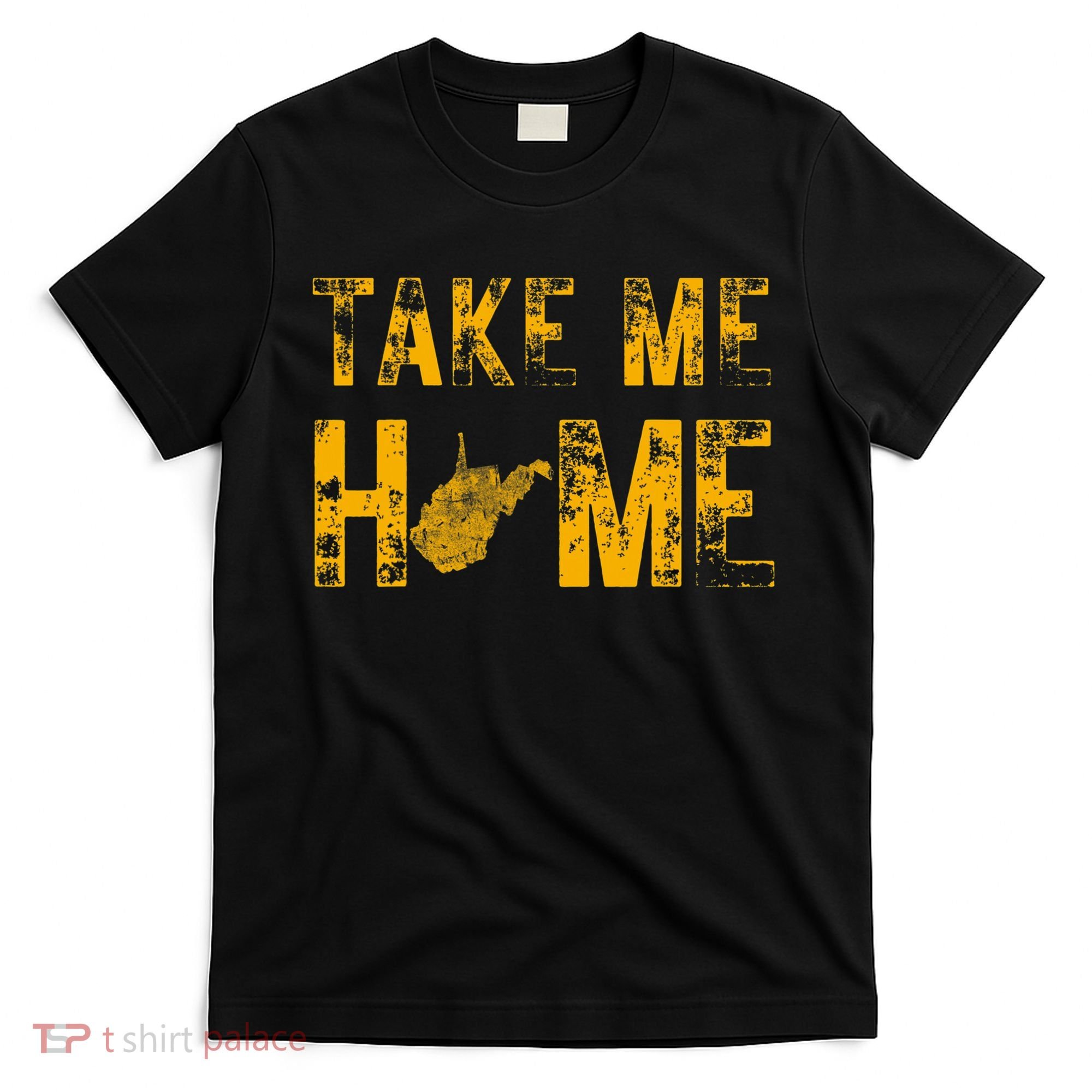 West Virginia Map Home WV Vintage T-Shirt