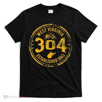 West Virginia Map 304 Home Vintage T-Shirt