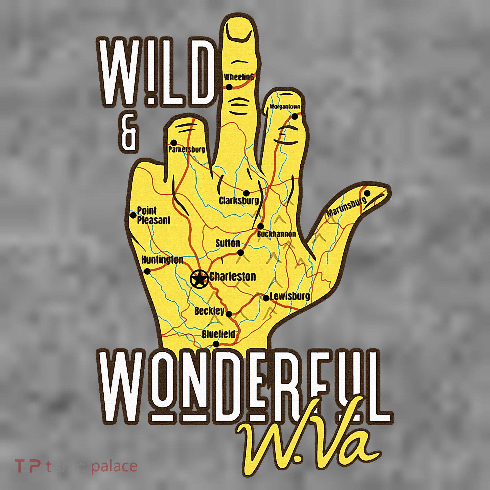 West Virginia Map Wv Middle Finger Funny Wv Souvenir Graphic Toddler Hoodie